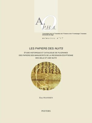 cover image of Les papiers des Nuits